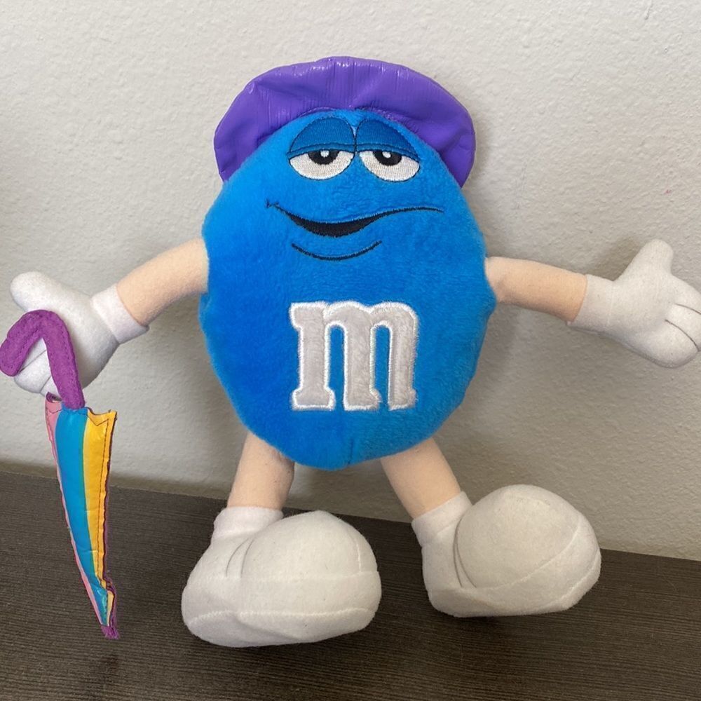 Blue M & M Character Plush - Picture 6 of 6